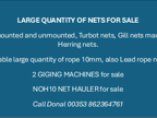 LARGE QUANTITY OF NETS/ROPES FOR SALE