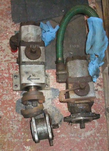 Two Spencer carter hydraulic pumps with clutches