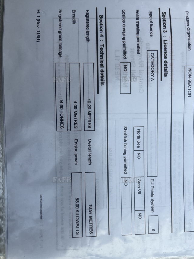 Over 10m licence