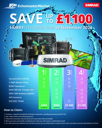 Simrad Cash Back Offer!!