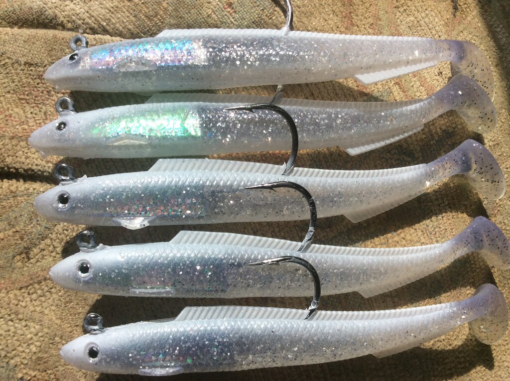 Sandeel Fishing Lures - Bass, Pollock, Cod - Various Colours - NEW Pearl  Sparkle, New Milton (near Bournemouth) - Advert 110797