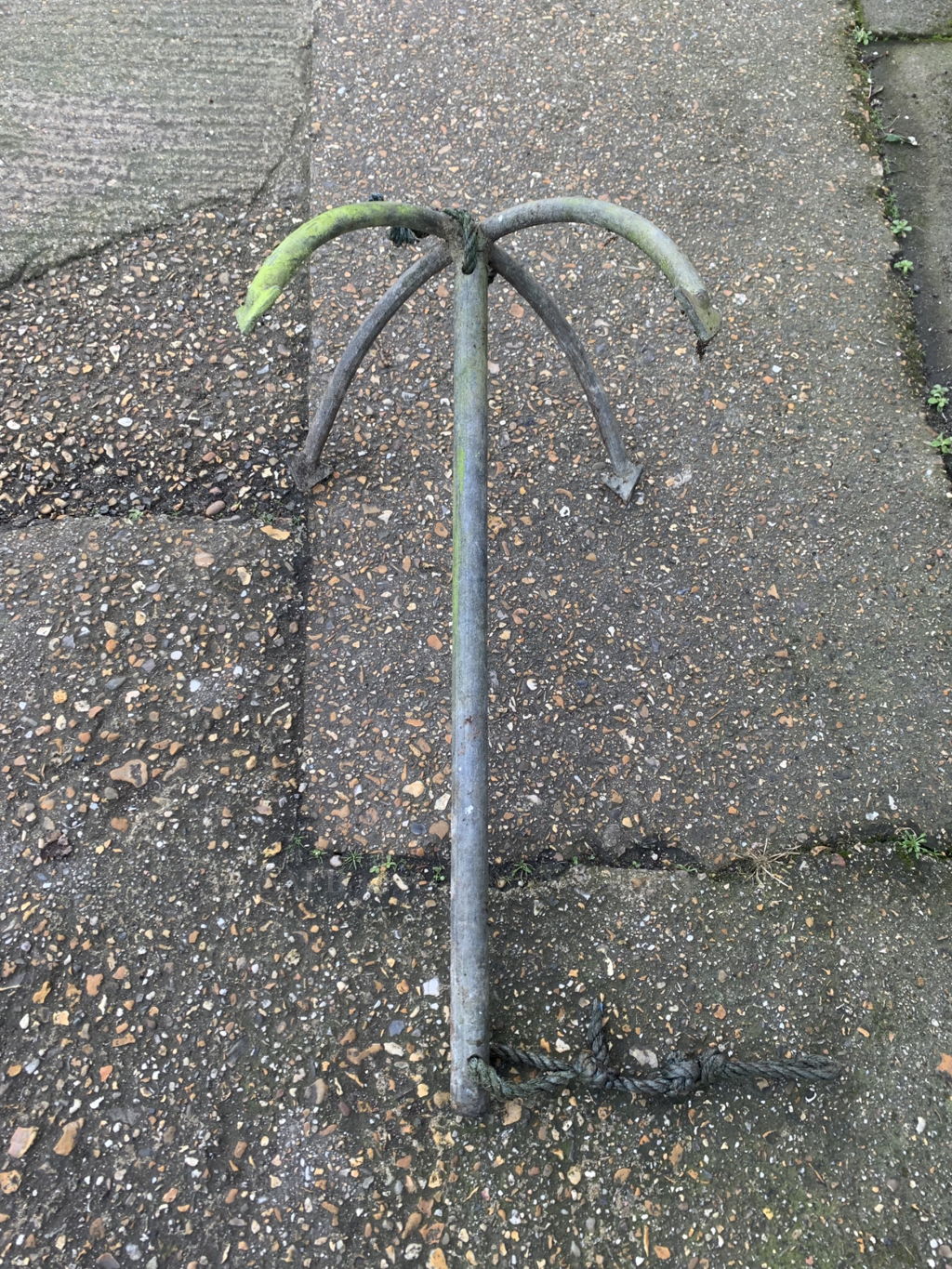 Galvanised Four Prong Grapnel Anchor