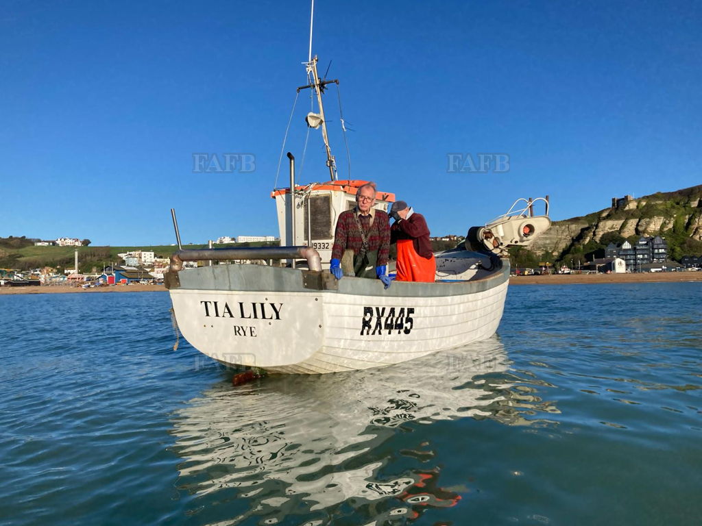 Fibreglass beach boat